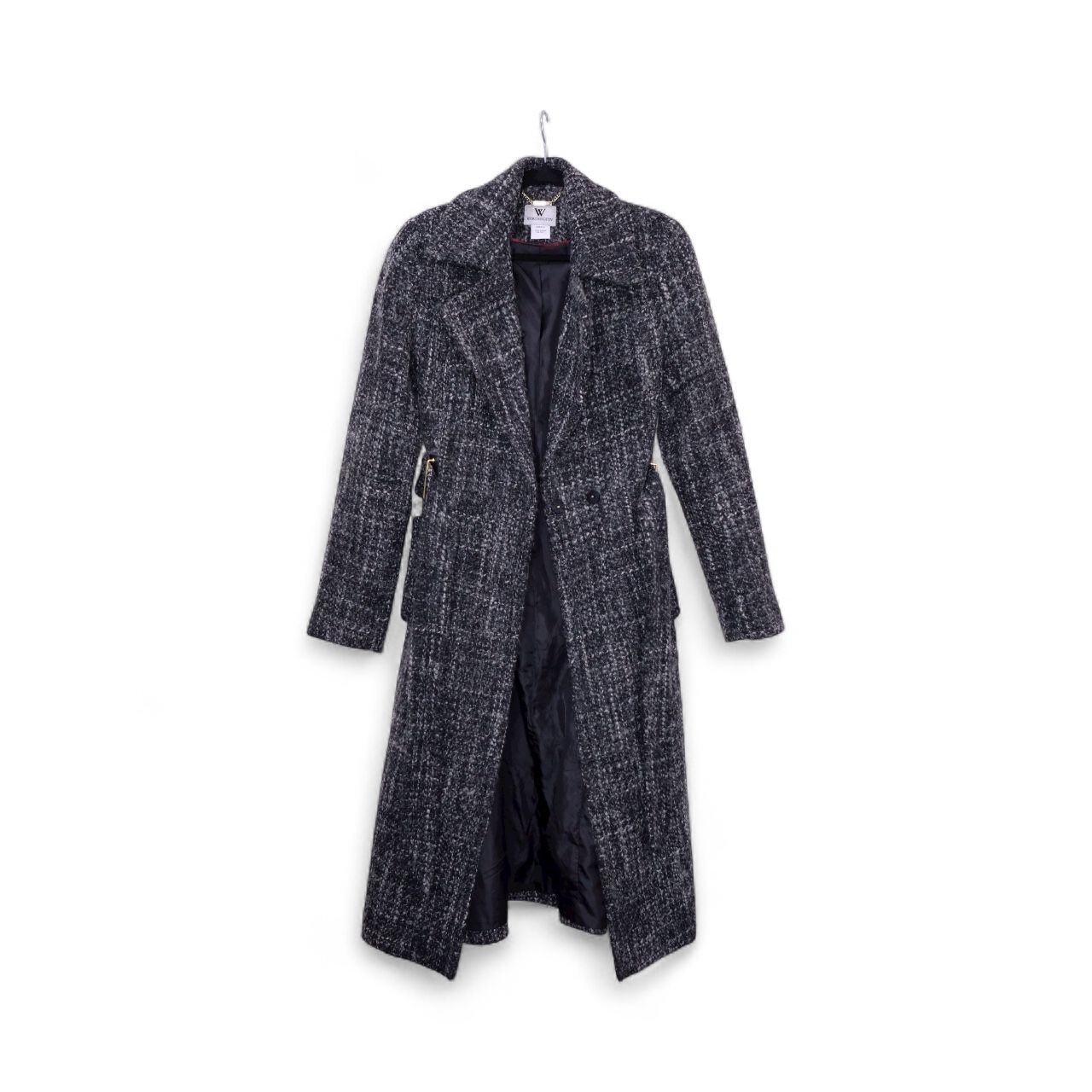 Worthington Women’s Wool Blend Tweed Long Trench Coat
