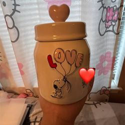 Snoopy Valentines Jar