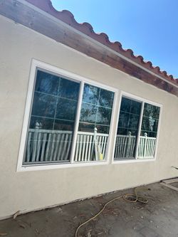 White Vinyl Sliding Windows