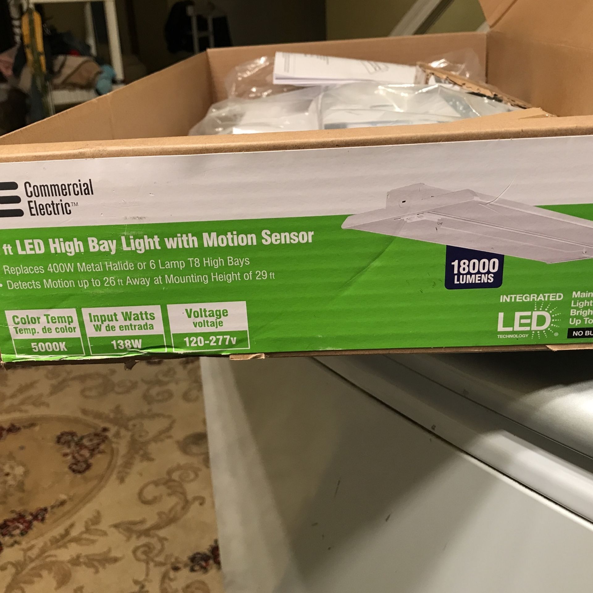 2” Daylight LED High Bay Light With///Motion Sensor