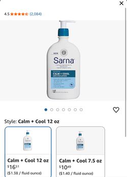 Sarna Anti Itch Lotion 12oz 