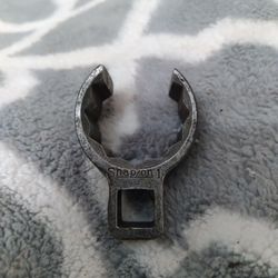 Vintage Snap-On 3/8" Drive 12 Point 1" Deep Flare Nut Crowfoot  Wrench
