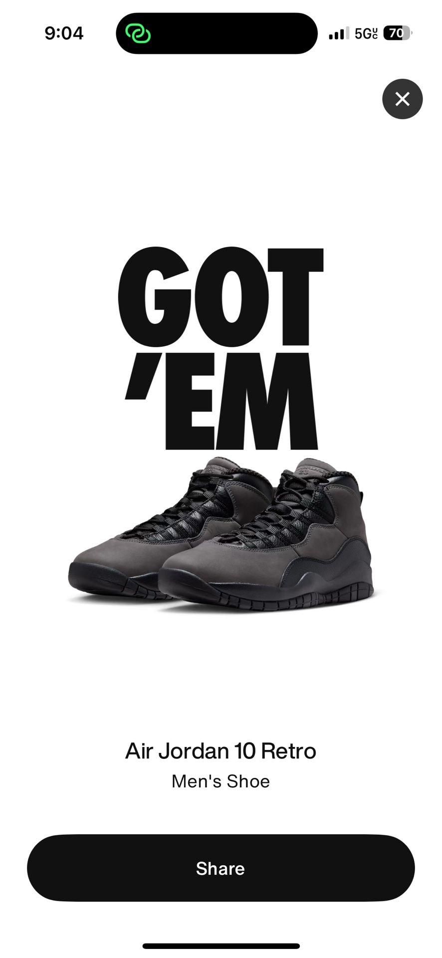 Jordan 10 Shadow Sz 12