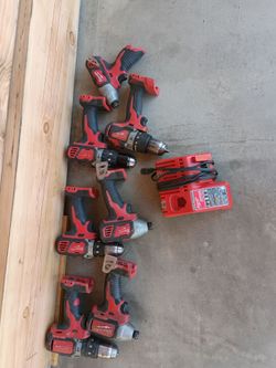 Milwaukee M18 Drill & Driver Tool Lot with Charger,no batterys ,