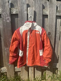 The North Face Jacket size Large Women’s Hyvent Orange Red White Inner Quilt