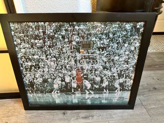 🏀 Michael Jordan “The Last Shot” Framed Wall Art | 33.5” x 27”