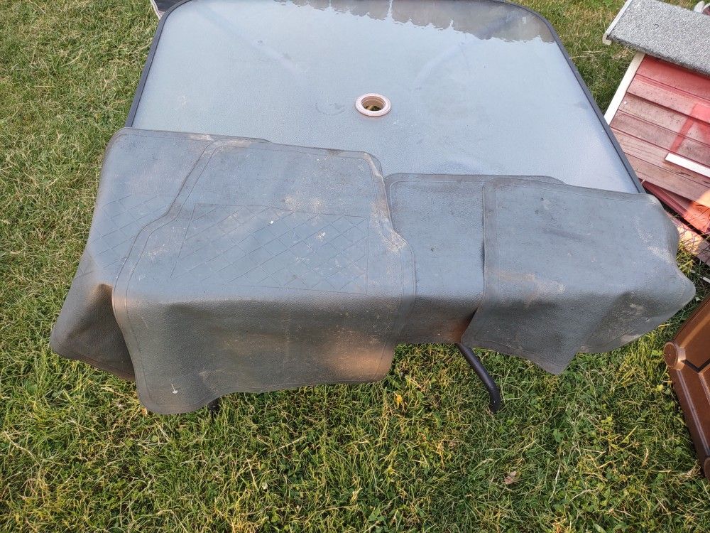 Very Thin Mats Were New, But Had Out, Need Scrubbed