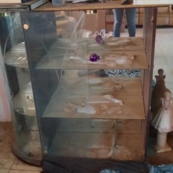 Medium Size Glass China Cabinet 