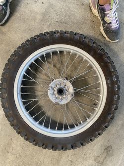 Rear 19” Mx wheel 