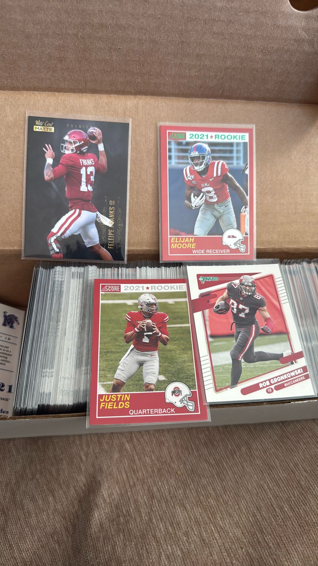 NFL Football Cards Lot, Rob Gronkowski, Elijah Moore