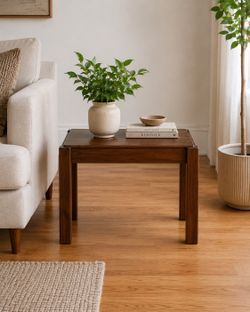 Vintage Mid Century Modern Walnut End Tables – Matching Pair