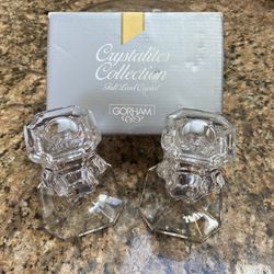 Gorham  Lead Crystal Candle Holders. $10.00 Firm