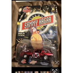 Racing Champions Hot Rockin Sammy Hagar Die Cast Car 1:64 Red Rocker Van Halen