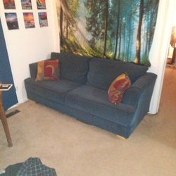 Midnight Blue Couch.  Pickup Only.