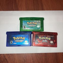 GBA Pokémon Ruby, Sapphire, Emerald