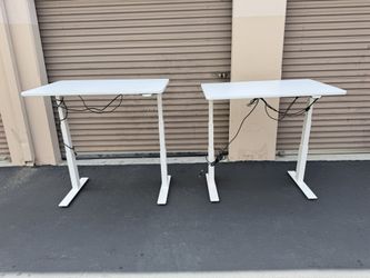 Rise®️ dual motors electric standing desk( 47”X29” in white)