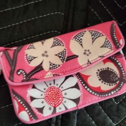 Vera Bradley Key Chain, Id Case, Front Pocket