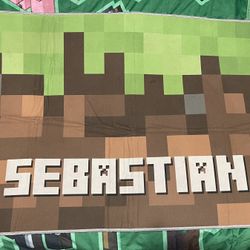 Custom “Sebastian” Minecraft Rug