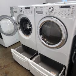 💯LG SET STEAM WASHER AND GAS DRYER ⛽️ 