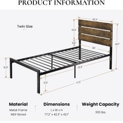 Twin Bed Frame 