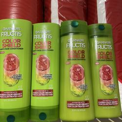 (4) Garnier Fructis Color Shield S&C