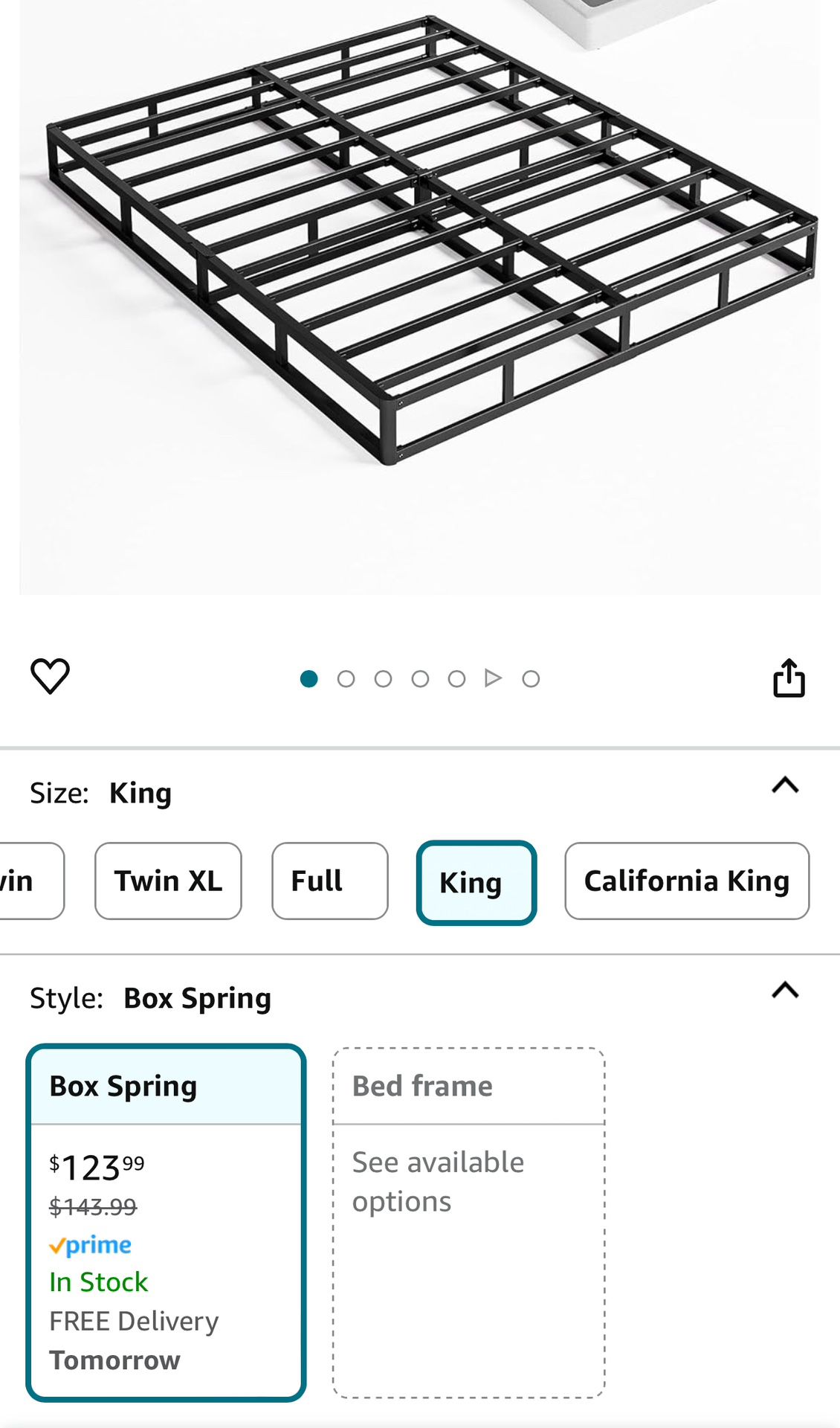 King Size Box Spring 