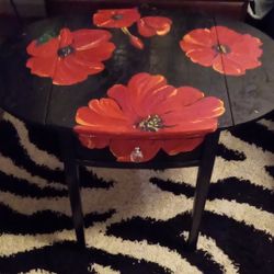 Handpainted Accent Table