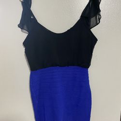 Blue And Black Dress