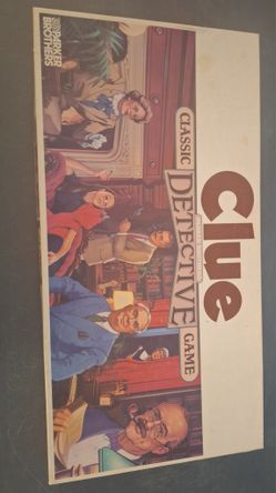 1986 PARKER BROTHERS CLASSIC DETECTIVE GAME CLUE