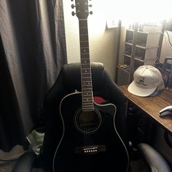 Fender Acoustic Guitar With Electric Tuner
