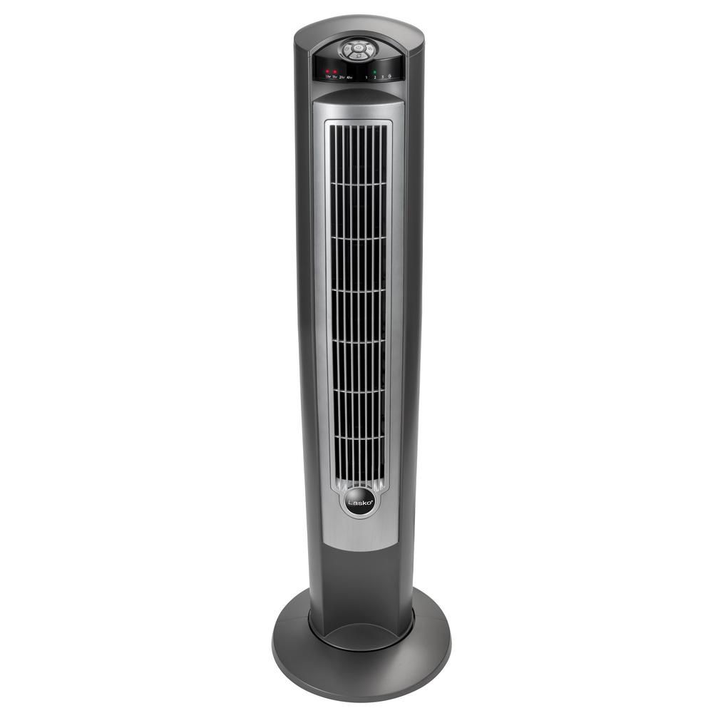 Lasko Wind Curve 42.5 in. Oscillating Tower Fan with Nighttime Setting, Timer and Remote Control