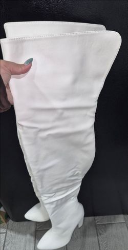 White High Knee boots.