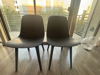 Pair of Dark Blue Ikea Chairs