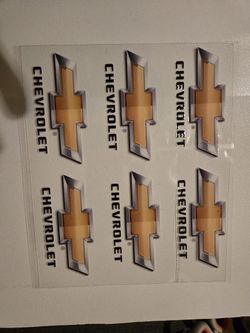 Chevrolet Emblem UV Sticker