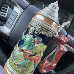 Antique Beer Mug Stein Germany
