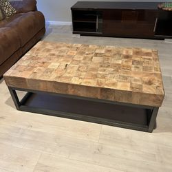 Butcher Block Coffee Table