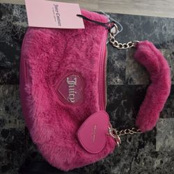 New Juicy Couture Pink Fuzzy Purse