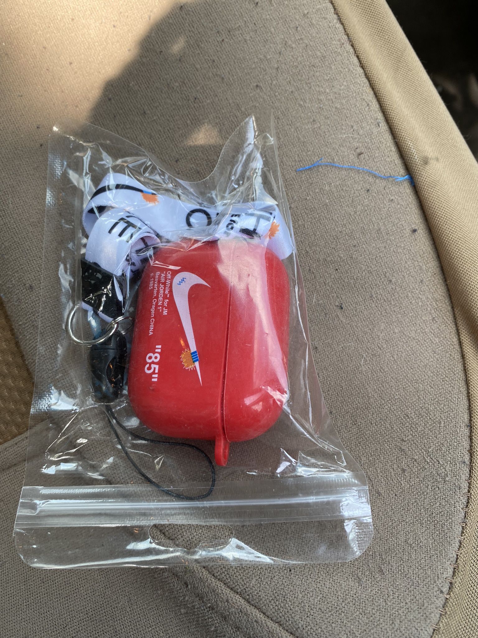 Nike Off White AirPods Carrying Case Covers