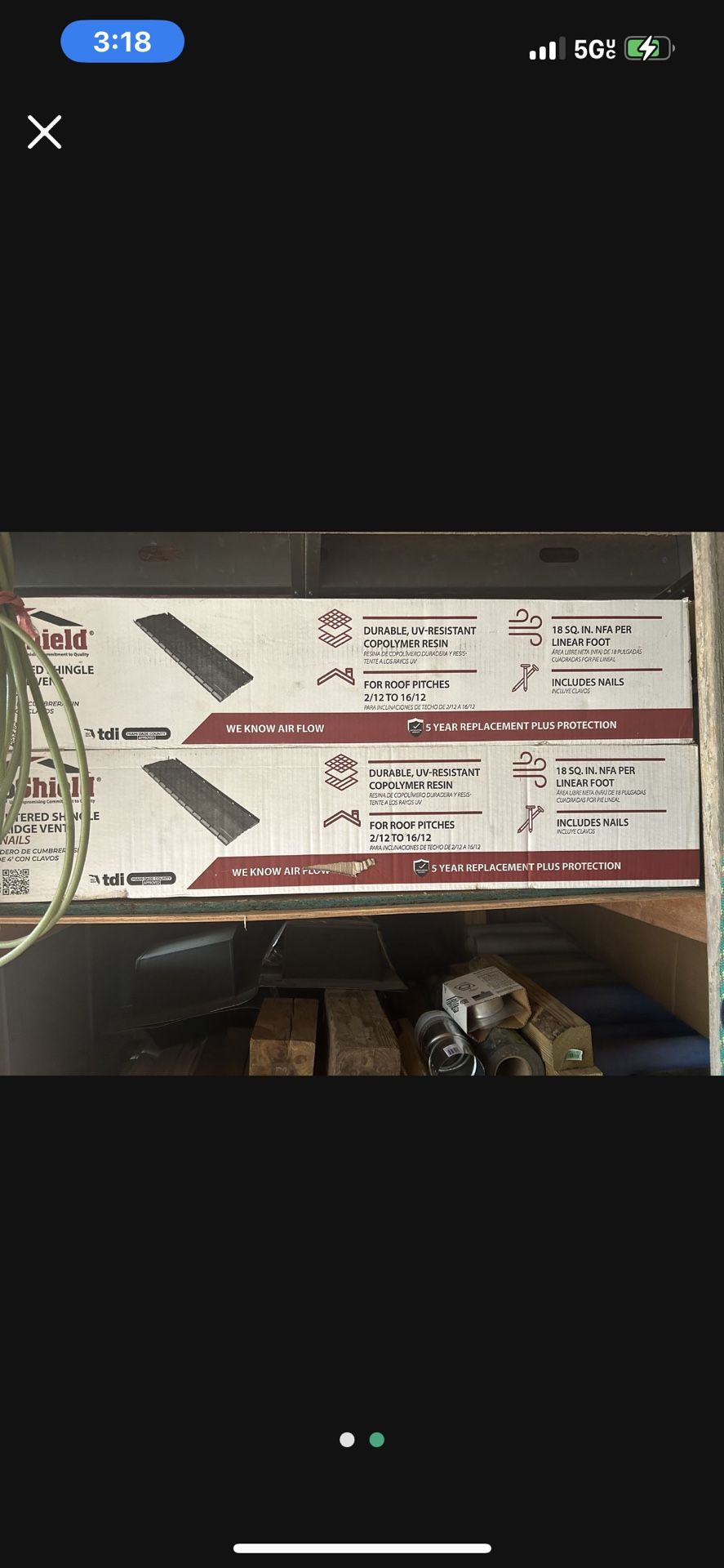 10'piece Vent Ridge New In Box