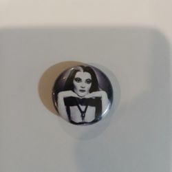 Lily Munster Pin Back Button