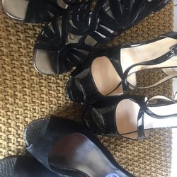 3 Pairs Black High Heels…all For 20$