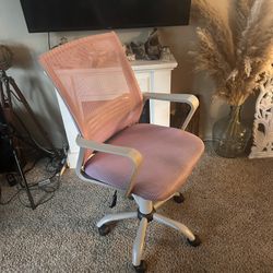 Pink & White Office Chair 