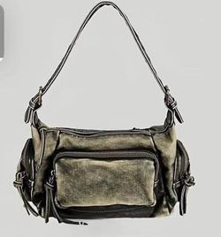 Vintage Distressed purse and camo leggings BRAND NEW