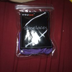 Vsudo Flat Purple Shoelaces 