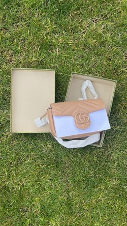 Maltese Chevron Gucci Tan Purse