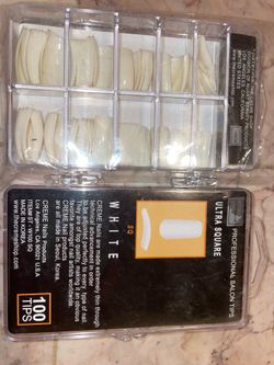 Ultra square salon nail tips