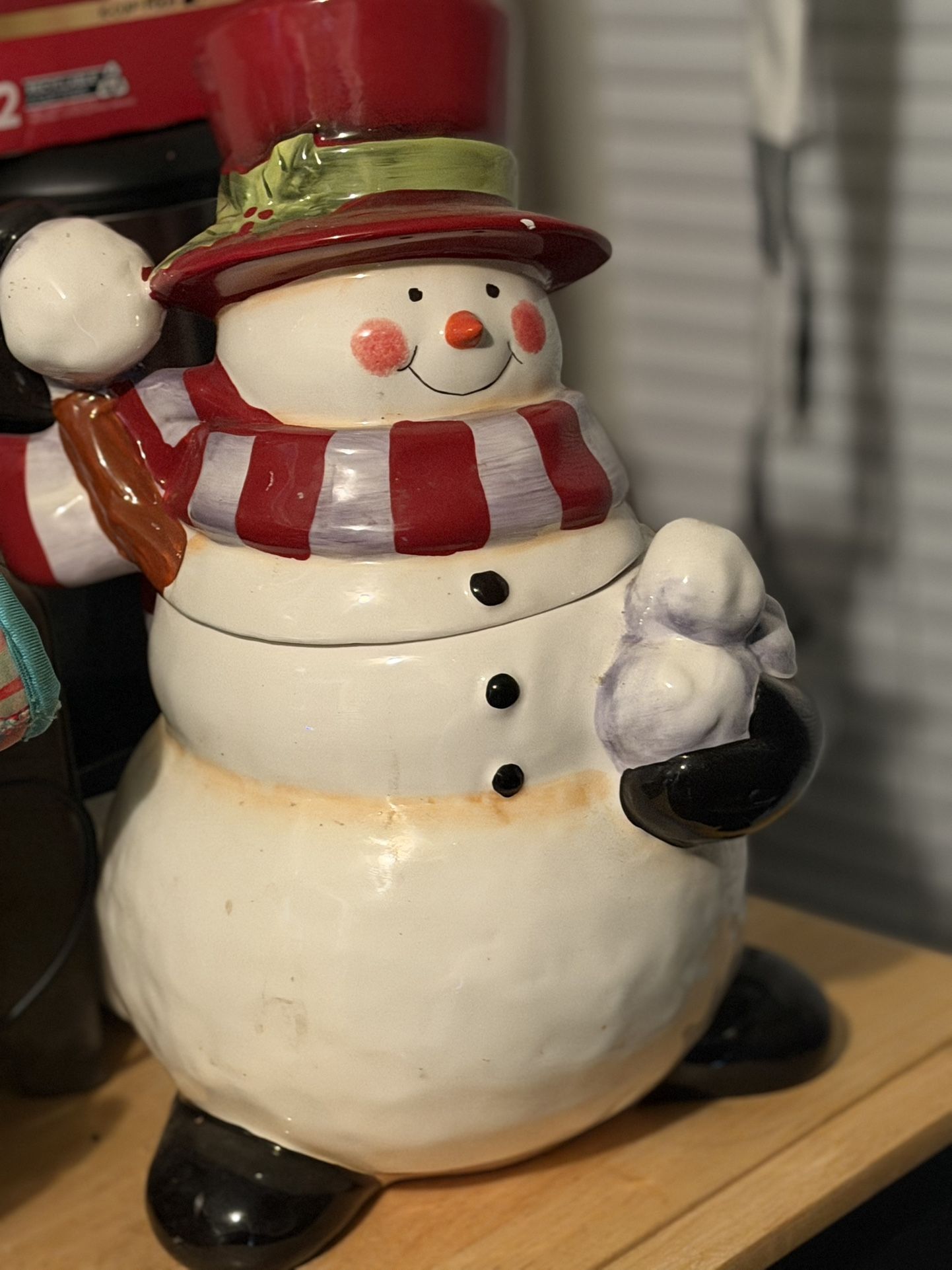 Snow Man Cookie Jar