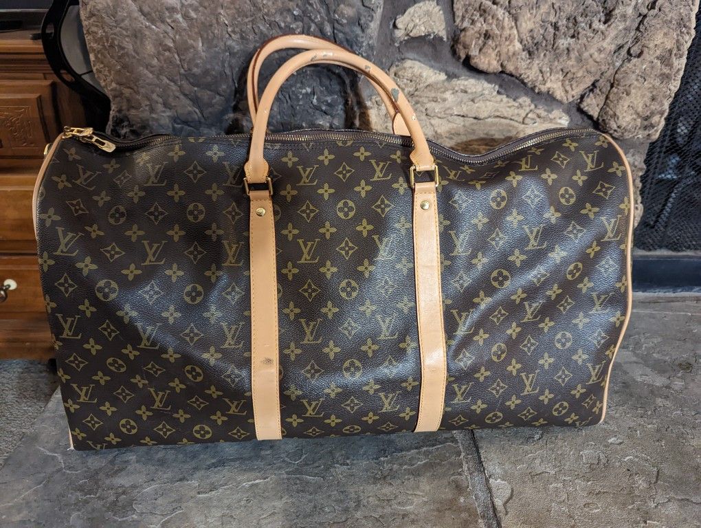 Large Louis Vuitton Duffle Travel Bag Monogram Print