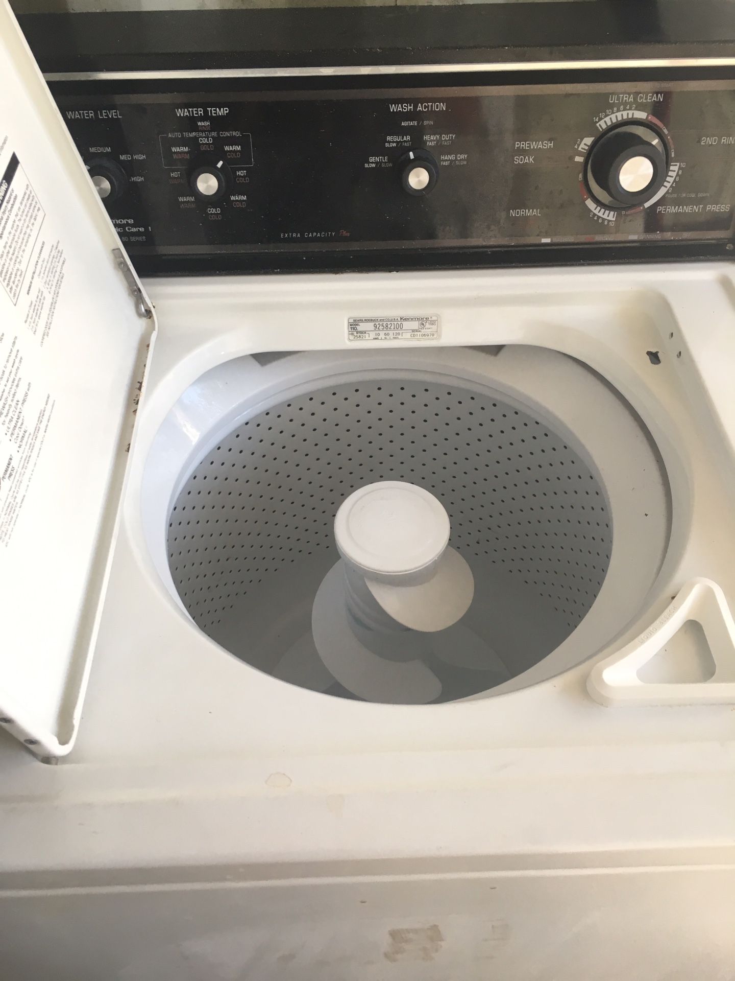 KENMORE WASHER WASHING MACHINE WORKS PERFECT ALL HOSES INC