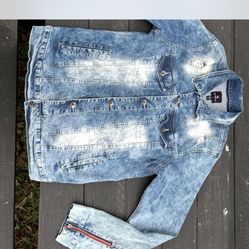 VINTAGE SOUTHPOLE DENIM JACKET ( Acid wash) XL
